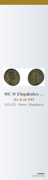 RIC IV Elagabalus 397 — CANOA