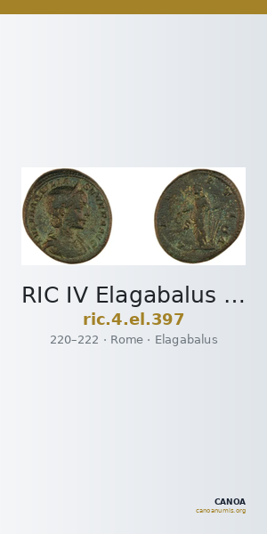 RIC IV Elagabalus 397 — CANOA