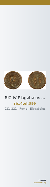 RIC IV Elagabalus 399 — CANOA