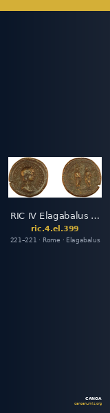 RIC IV Elagabalus 399 — CANOA