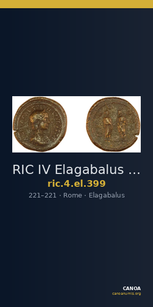 RIC IV Elagabalus 399 — CANOA