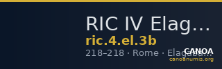 RIC IV Elagabalus 3b — CANOA