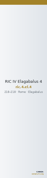 RIC IV Elagabalus 4 — CANOA