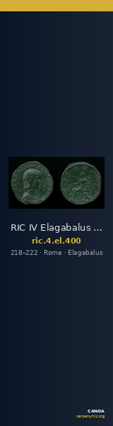 RIC IV Elagabalus 400 — CANOA