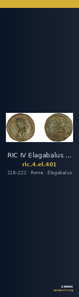 RIC IV Elagabalus 401 — CANOA