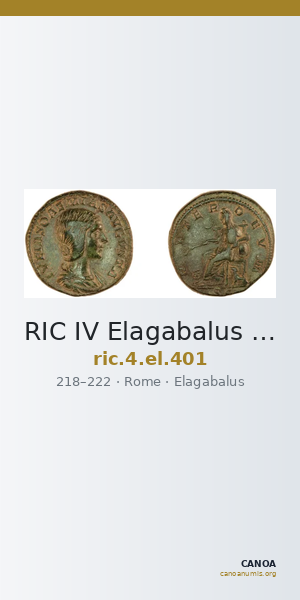 RIC IV Elagabalus 401 — CANOA