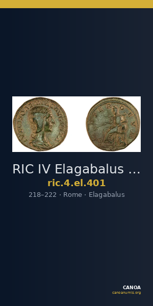 RIC IV Elagabalus 401 — CANOA