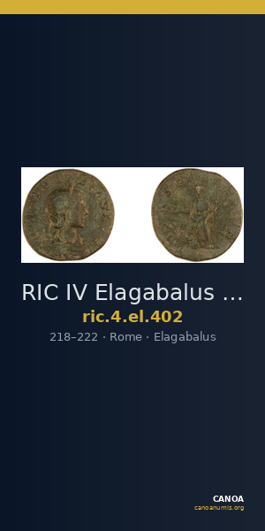 RIC IV Elagabalus 402 — CANOA