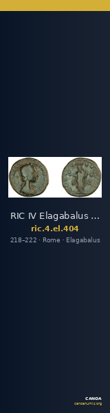 RIC IV Elagabalus 404 — CANOA
