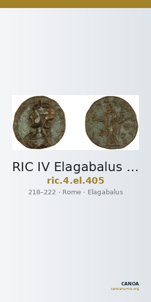 RIC IV Elagabalus 405 — CANOA