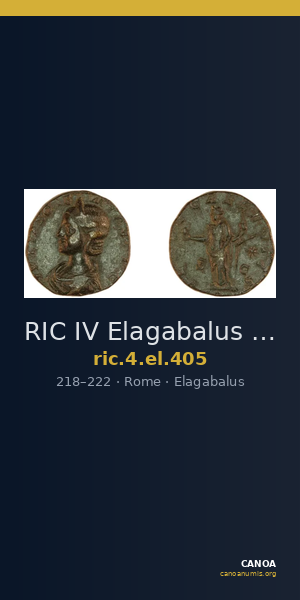 RIC IV Elagabalus 405 — CANOA