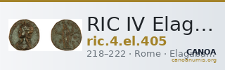 RIC IV Elagabalus 405 — CANOA