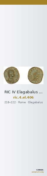 RIC IV Elagabalus 406 — CANOA