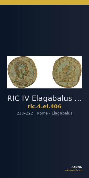 RIC IV Elagabalus 406 — CANOA