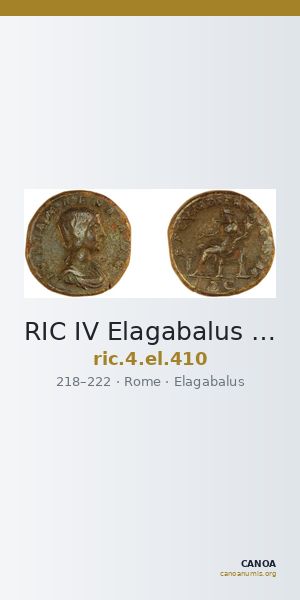RIC IV Elagabalus 410 — CANOA