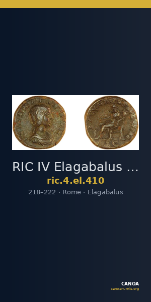RIC IV Elagabalus 410 — CANOA