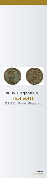 RIC IV Elagabalus 411 — CANOA