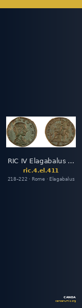 RIC IV Elagabalus 411 — CANOA