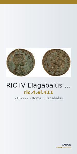 RIC IV Elagabalus 411 — CANOA