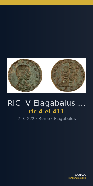 RIC IV Elagabalus 411 — CANOA