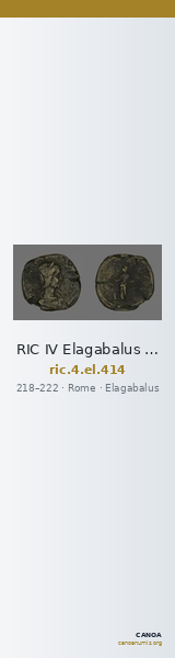 RIC IV Elagabalus 414 — CANOA