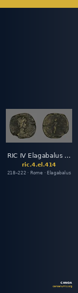 RIC IV Elagabalus 414 — CANOA