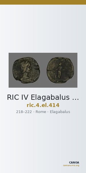 RIC IV Elagabalus 414 — CANOA