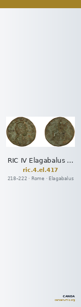 RIC IV Elagabalus 417 — CANOA