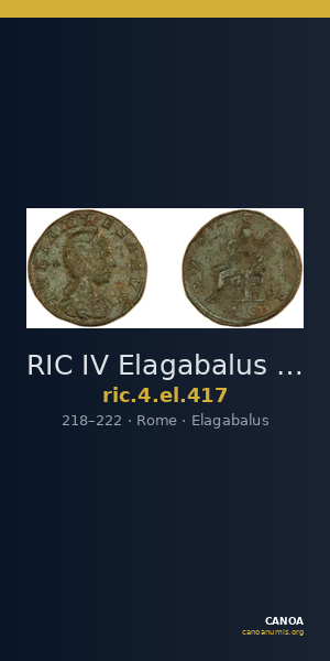 RIC IV Elagabalus 417 — CANOA
