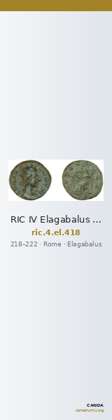 RIC IV Elagabalus 418 — CANOA