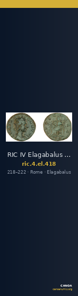 RIC IV Elagabalus 418 — CANOA