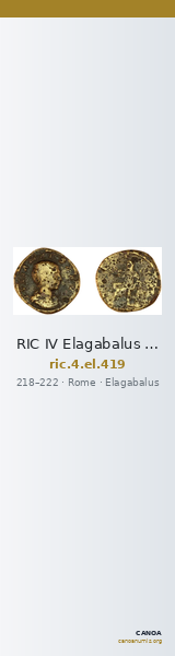 RIC IV Elagabalus 419 — CANOA