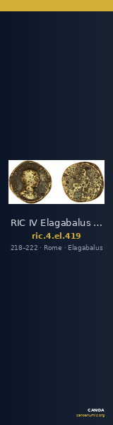 RIC IV Elagabalus 419 — CANOA