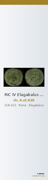 RIC IV Elagabalus 420 — CANOA