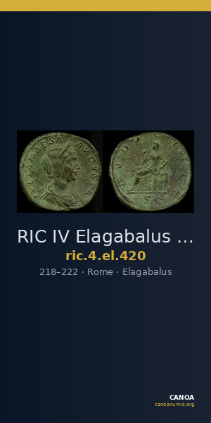 RIC IV Elagabalus 420 — CANOA