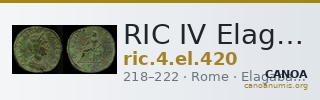 RIC IV Elagabalus 420 — CANOA