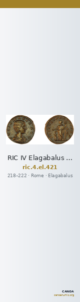 RIC IV Elagabalus 421 — CANOA