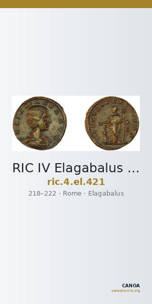RIC IV Elagabalus 421 — CANOA