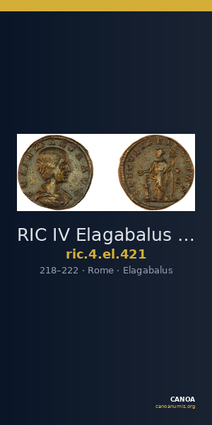 RIC IV Elagabalus 421 — CANOA