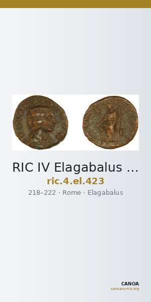 RIC IV Elagabalus 423 — CANOA