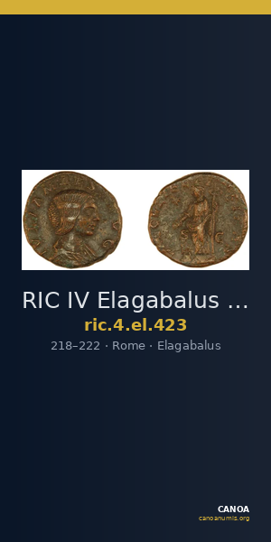 RIC IV Elagabalus 423 — CANOA