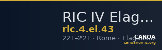 RIC IV Elagabalus 43 — CANOA