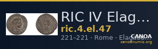 RIC IV Elagabalus 47 — CANOA