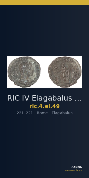 RIC IV Elagabalus 49 — CANOA