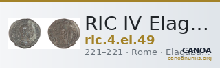 RIC IV Elagabalus 49 — CANOA