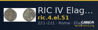 RIC IV Elagabalus 51 — CANOA