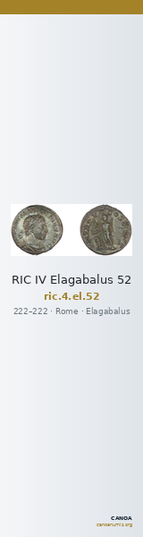 RIC IV Elagabalus 52 — CANOA