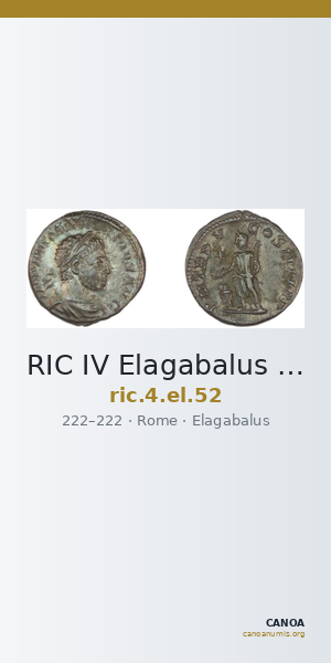 RIC IV Elagabalus 52 — CANOA