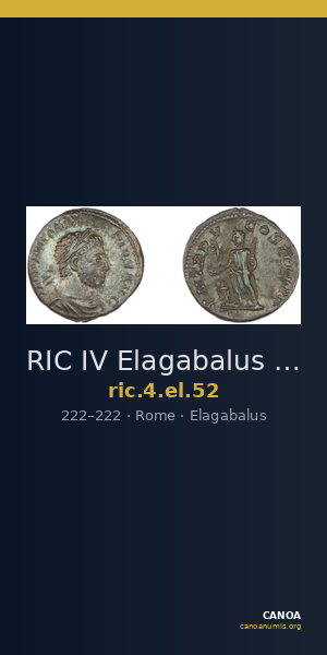 RIC IV Elagabalus 52 — CANOA