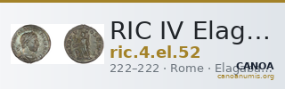 RIC IV Elagabalus 52 — CANOA